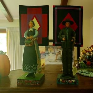 Jim Shore Amish couple 2006. Been in my cabinet for years.